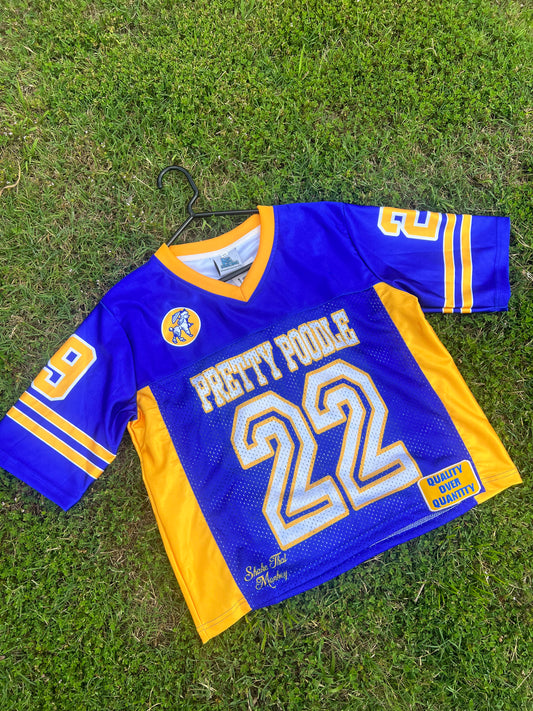 Pretty Poodle Cropped Football Jersey Pre Order