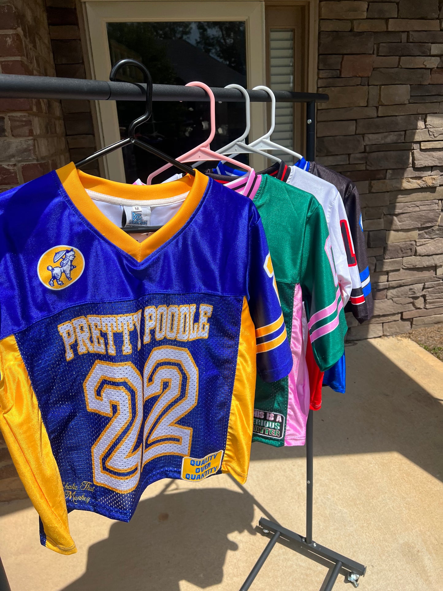 Pretty Poodle Cropped Football Jersey Pre Order